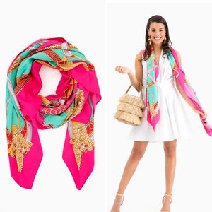 Tuckernuck Fashion Scarf (Pink & Turquoise Print)